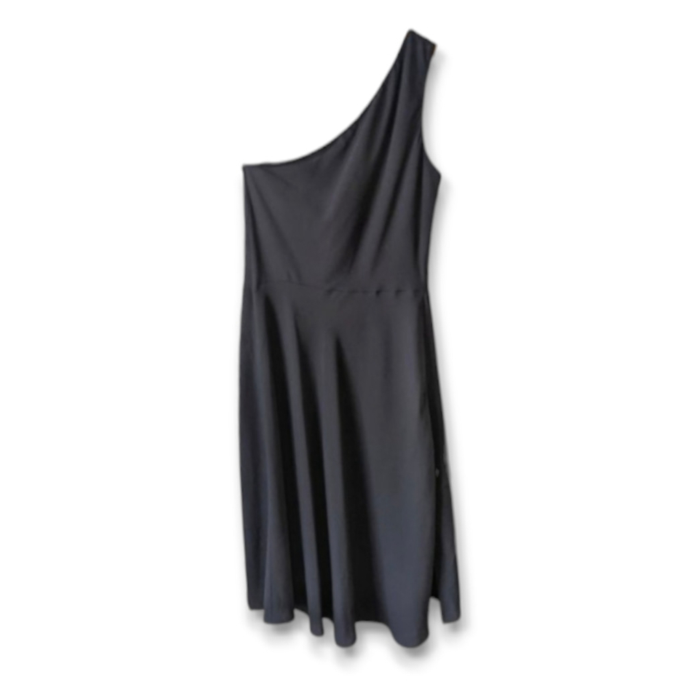 Amanda Uprichard One Shoulder Chiffon Aysymmetrical Layered Cocktail Dress Sz S - Picture 2 of 7